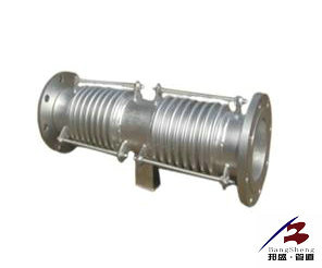 Double arrange ushering corrugated compensator