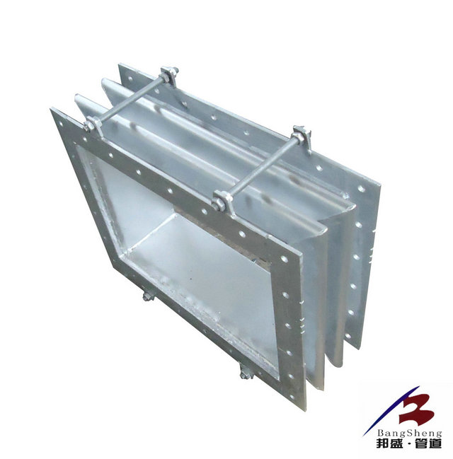 Rectangular double wave of metal bellows